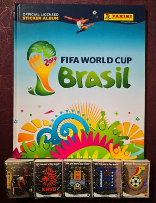 Panini Fifa World Cup Brasil 2014 Complete 647 Stickers,  Album Hard Cover Empty