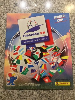 1998 Panini France 98 World Cup Soccer Sticker Album No Stickers Inside