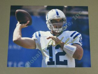 Andrew Luck Indianapolis Colts Hand Signed 8 " X 10 " Inch Photo Nfl Football Nr
