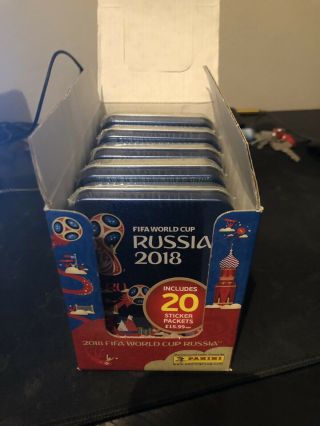 Fifa World Cup 2018 Russia Panini Stickers Box - 500 Stickers - 100 Packets