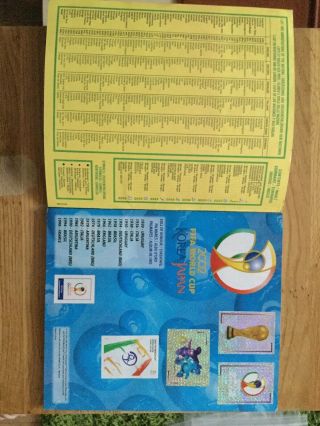 Complete Panini World Cup 2002 Sticker Album - Immaculate 3