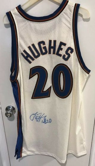 Larry Hughes Washington Wizards Game Worn Issued Nike Jersey 50 Signed