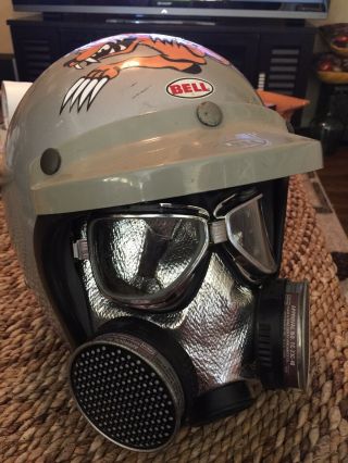 1970 Bell Helmet Magnum Tom Mongoose Mcewen Owned Nitro Mask Rare Nhra
