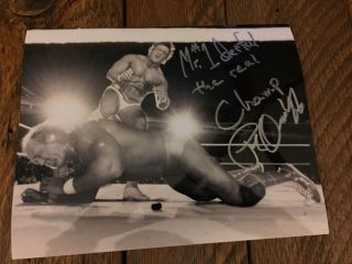 Mr.  Wonderful/paul Orndorff Autographed 8x10 " The Real Champ " W/hulk Hogan