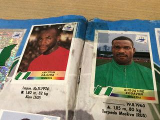 Panini 98 World Cup Album 100 COMPLETED includes IRAN & Missing England Players 8