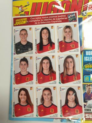 Panini Women World Cup France 2019.  Spanish update set.  RARE 2
