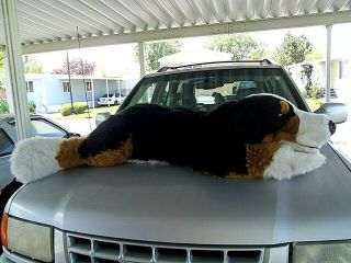 Giant Plush Stuffed Bernese Mountain Dog Over 5 Ft