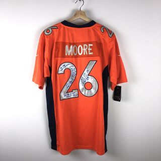 Rahim Moore 26 Denver Broncos Nfl Nike Signed Stitched Orange Jersey Large