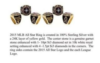 2015 MLB All Star Ring National League 6