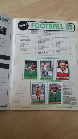 FOOTBALL 85 ALBUM BY PANINI 100 COMPLETE 2