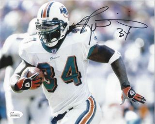 Nfl Miami Dolphins Ricky Williams 34 Running Play Autograph Picture 8 X 10 Jsa