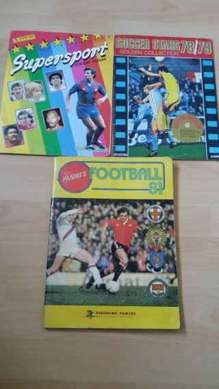 3 Football Sticker Albums By Panini And Fks