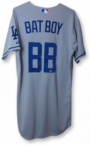 Bat Boy Team Issue Jersey Dodgers Road Gray 2015 Bb Mlb Size 40 Jb085723