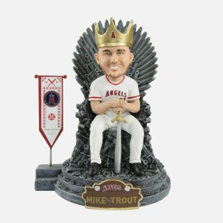 Mike Trout Game Of Thrones Angels Bobblehead Mlb Foco