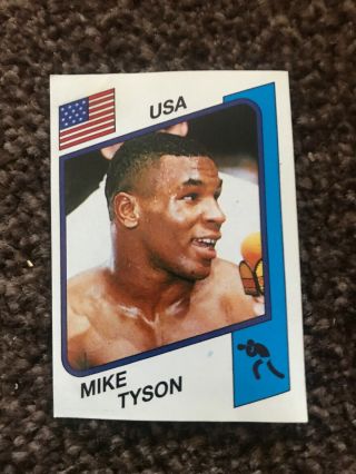 Rare Mike Tyson Panini Sticker Supersport 153