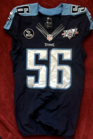 2013 Akeem Ayers Tennessee Titans Game Worn 56 Jersey Unwashed