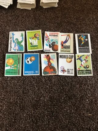 Rare Mexico 86 World Cup Panini Stickers Posters 10