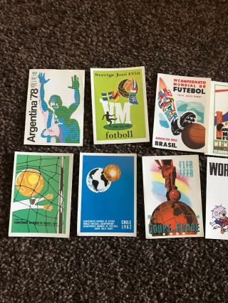 Rare Mexico 86 World Cup Panini Stickers Posters 10 2