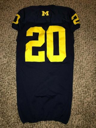Michigan Wolverines Adidas Authentic Game Worn Issued Jersey 20 HART sz 44 3