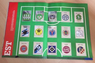 Panini Football 90 sticker Album: CONDITION: COMPLETE BAR 1 Missing RARE 7