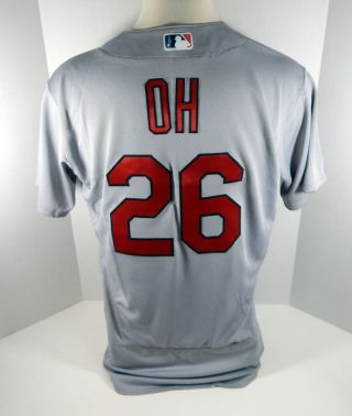 2017 St.  Louis Cardinals Seung - Hwan Oh 26 Game Issued Grey Jersey