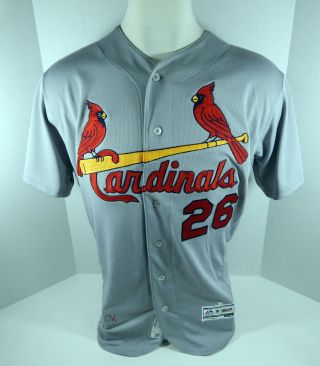 2017 St.  Louis Cardinals Seung - hwan OH 26 Game Issued Grey Jersey 2