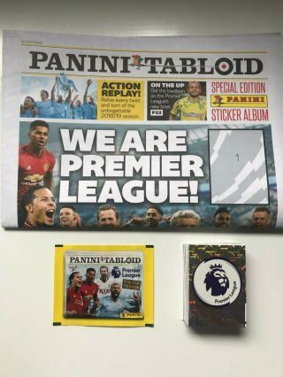 Panini Premier League Tabloid 2019 - Complete Set Of Loose Stickers Empty Album