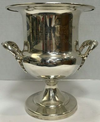 1995 World Record Horse Racing Silver Trophy " Jenna 