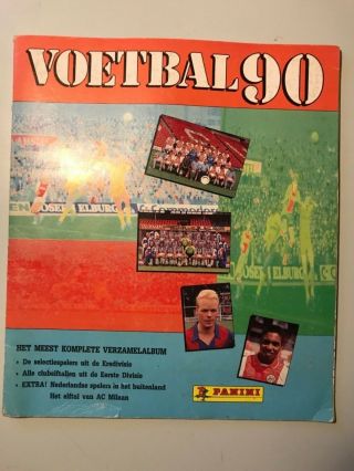 Panini Voetball 90.  Dutch Sticker Album.  100 Complete,