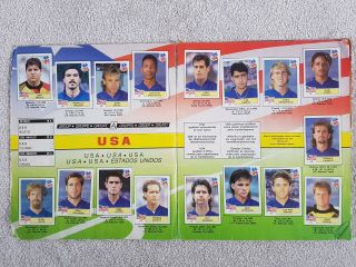 Panini World Cup USA 94 Sticker Album - Complete,  poor 6
