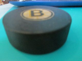 1974 Brad Park NHL Game Goal Scored Puck Boston Bruins 2