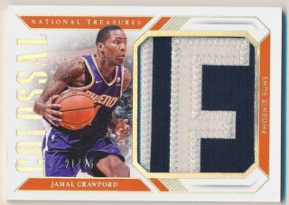 2018 - 19 National Treasures Colossal Materials Prime Jamal Crawford Patch /25