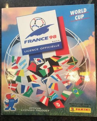 Panini France 98 World Cup Sticker Album - 60 Complete Order Form In Tact