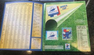 Panini France 98 World Cup Sticker Album - 60 Complete Order Form In Tact 2