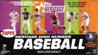 2015 Topps Heritage High Number Baseball Hobby 12 Box Case Factory