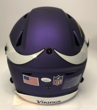 Adrian Peterson Signed Minnesota Vikings Rddell Speedflex Helmet ALL DAY JSA 3