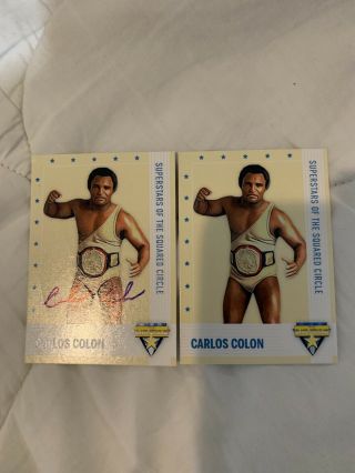 Carlos Colon Autographed & Non Autographed Trading Card