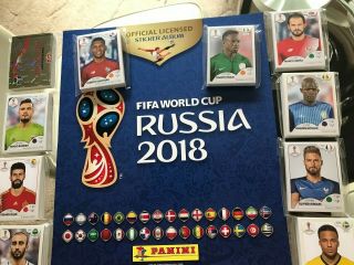 Panini World Cup Russia 2018 Full Set Of 682 Stickers,  Empty Album