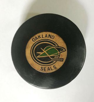 1973 - 74 California Golden Seals Craig Patrick Nhl Goal Scored Puck