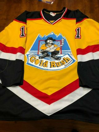 Helena Goldrush Game Worn Hockey Jersey 11 Projoy 54 Awhl 1999 - 00 One Season
