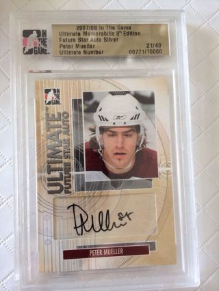 2007 - 08 Itg Ultimate Future Star Auto Peter Mueller /40