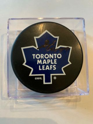 Syl Apps Autographed Hockey Puck Toronto Rare