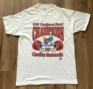 Vintage 1995 Carolina Gamecocks Carquest Bowl Champions Men 