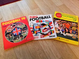 3 Panini Football Collectors Album - 2 Complete