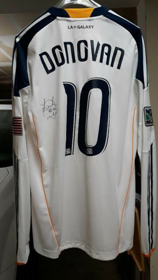 Authentic L.  A.  Galaxy Landon Donovan Signed Game Ls Jersey,  Formotion Style.