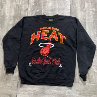 Rare Vintage Miami Heat Basketball Club Nba Black 1990 