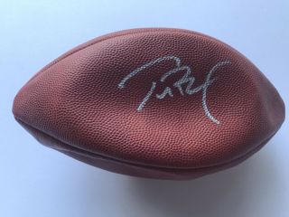 Tom Brady Autographed Football Jsa