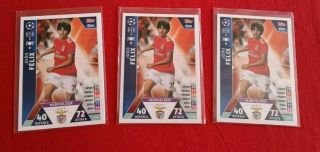 3 Cards João Félix Altetico Madrid Rookie Benfica Topps Road To Madrid 19