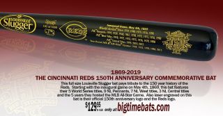 Cincinnati Reds Louisville Slugger 150th Anniversary Redstockings Bat