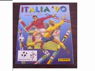 Rare Vintage Panini Italia 90 World Cup Reprint Full Album 100 Official